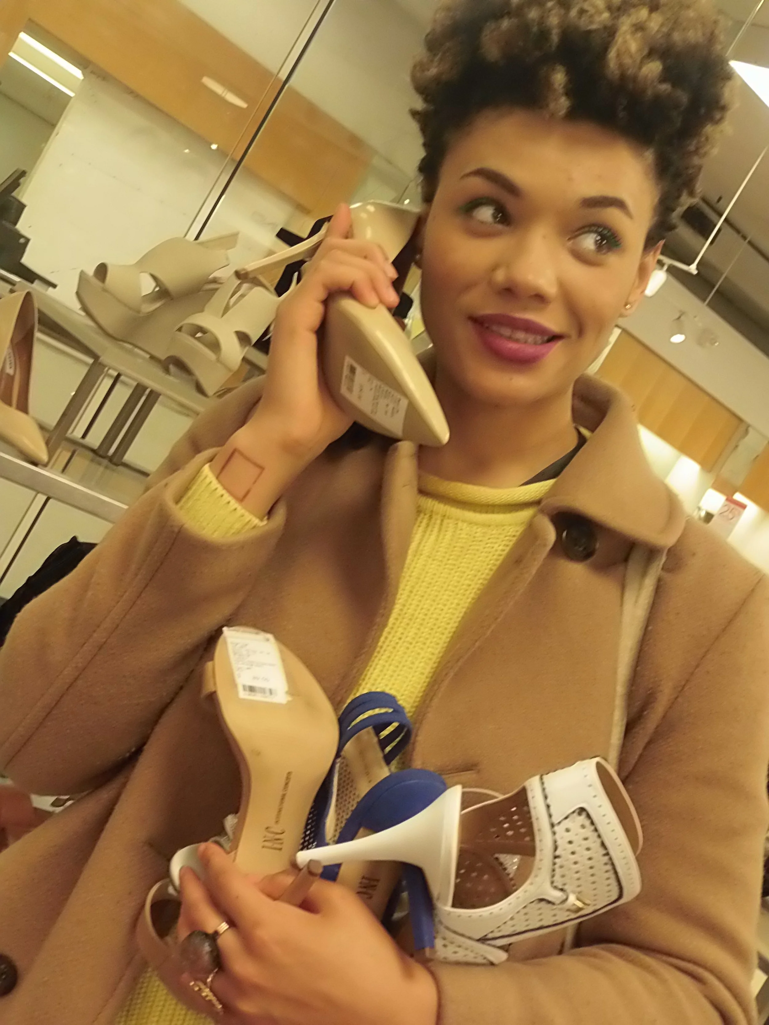 Macy's department cheap store shoe department